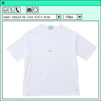 %psh crayon patch tee　/　OPS-WA001 WHITE