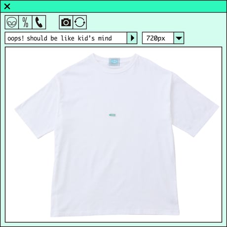 %psh crayon patch tee　/　OPS-WA001 WHITE