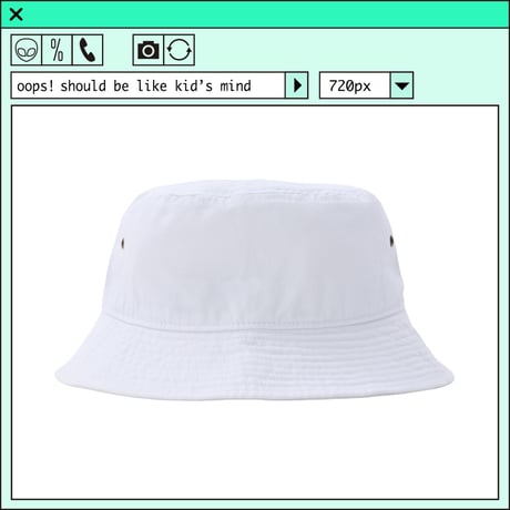 %psh smiley hat　/　SF-OPS2204 WHITE