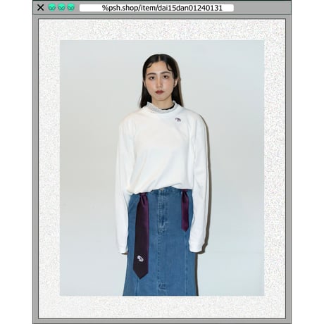 %psh Hyena long sleeve tee　/　OPS-2402 BURGUNDY
