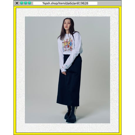%psh 2012 collage long sleeve tee  (ジミー大西【POPOUT】コラボ)　/　JO-OPS2205 BLACK