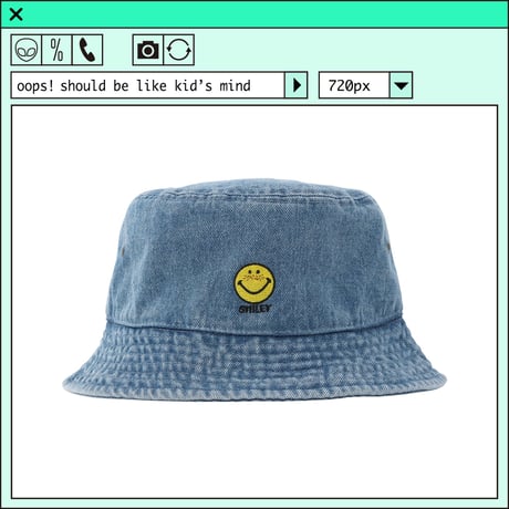 %psh smiley hat　/　SF-OPS2204 DENIM