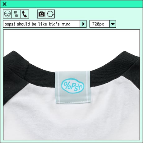 ％psh Orion Beer raglan tee　/　OR-OPS2402 WHITE×BLACK