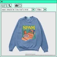 ％psh SPAM® Brand sweat　/　SPA-OPS2401 BLUE JEAN