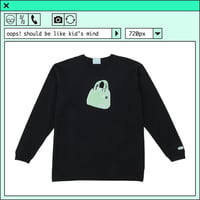 %psh HeM long sleeve tee　/　HM-OPS2201 BLACK