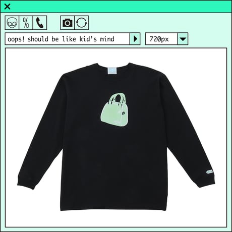 %psh HeM long sleeve tee　/　HM-OPS2201 BLACK