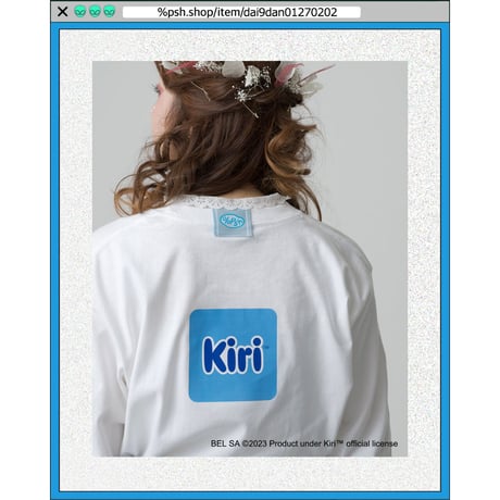 %psh Kiri™ long sleeve tee　/　KIR-OPS2301 WHITE