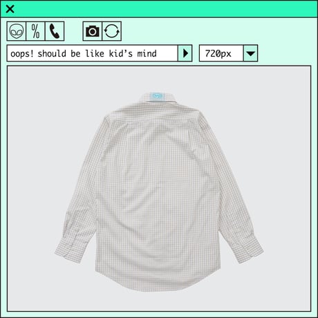 %psh Hyena long sleeve shirt　/　OPS-2401 BEIGE