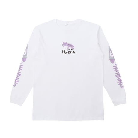 %psh Hyena Long Sleeve Tee / OPS-2102 WHT
