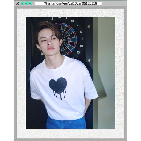 %psh retro crayon art tee　/　OPS-2303 BEIGE