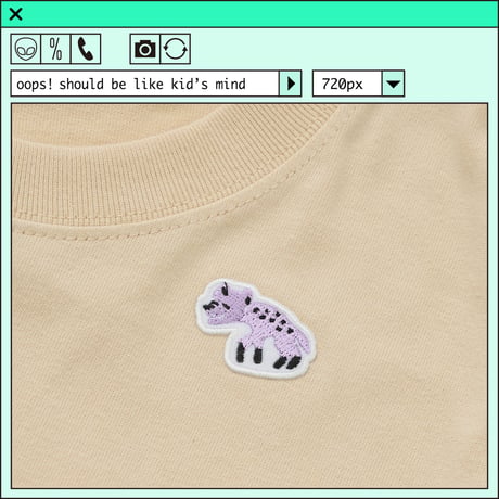%psh Hyena long sleeve tee　/　OPS-2402 BEIGE