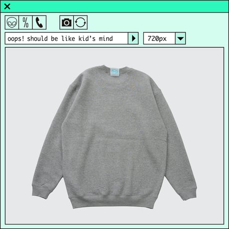 %psh Hyena sweat　/　OPS-2403 HEATHER GRAY