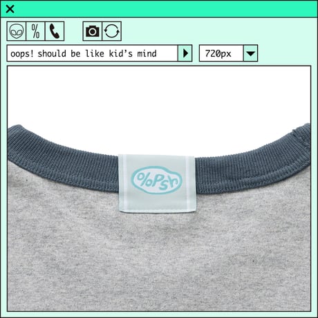 ％psh Orion Beer ringer tee　/　OR-OPS2401 GRAY×DENIM
