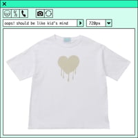 %psh retro crayon art tee　/　OPS-2303 BEIGE