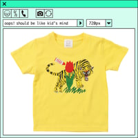 %psh nyantaro kids tee (ジミー大西【POPOUT】コラボ)　/　JO-OPS2204 YELLOW