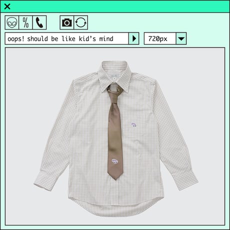 %psh Hyena tie　/　OPS-2404 CAMEL