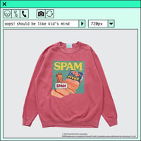 ％psh SPAM® Brand sweat　/　SPA-OPS2401 CRIMSON
