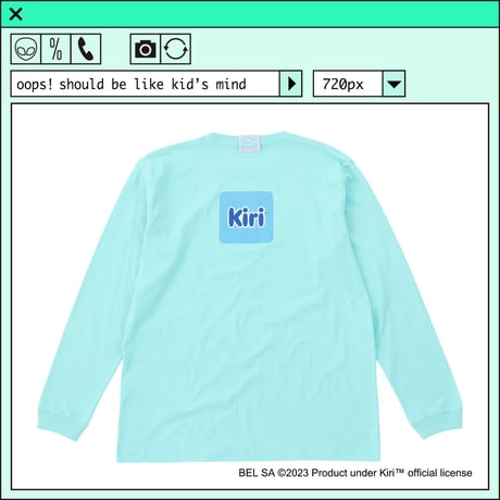 %psh Kiri™ long sleeve tee　/　KIR-OPS2301 PASTEL EMERALD