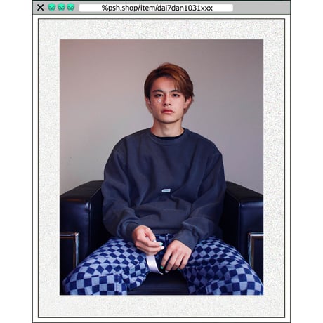 %psh crayon patch sweat　/　OPS-WA003 SEA FOAM