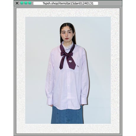 %psh Hyena long sleeve shirt　/　OPS-2401 PURPLE