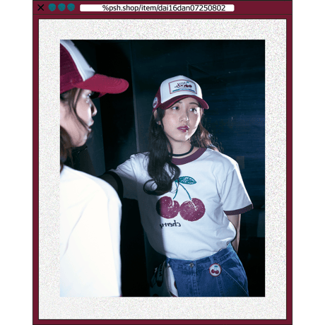 %psh cherry can badge　/　OPS-2505 BURGUNDY
