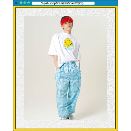 %psh smiley lucky tee　/　SF-OPS2201 BLACK