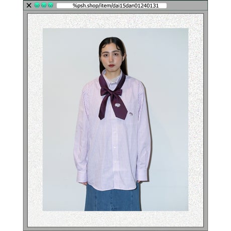 %psh Hyena long sleeve shirt　/　OPS-2401 PURPLE