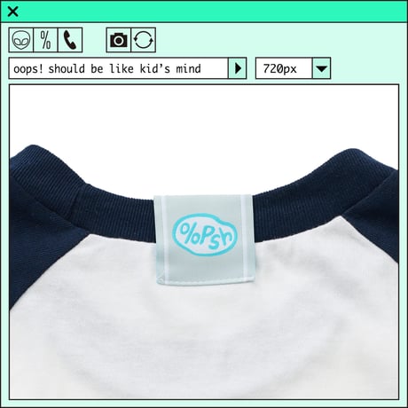 ％psh Orion Beer raglan tee　/　OR-OPS2402 WHITE×NAVY