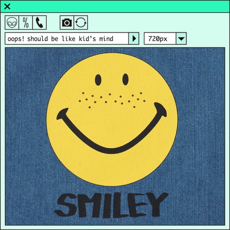 %psh smiley knapsack　/　SF-OPS2205 DENIM