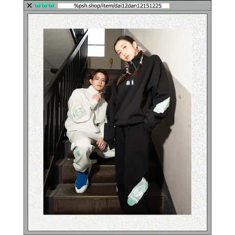 %psh crayon half zip sweat 　/　OPS-2308 ASH