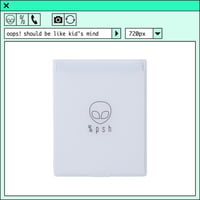 %psh symbol logo mirror　/　OPS-2204 WHITE