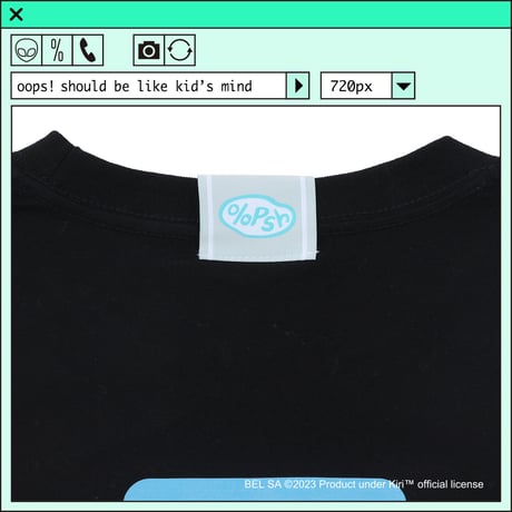 %psh Kiri™ long sleeve tee　/　KIR-OPS2301 BLACK