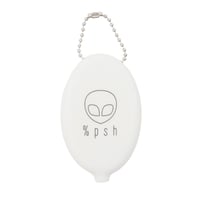 %psh symbol logo rubber coin case / OPS-2112 WHT