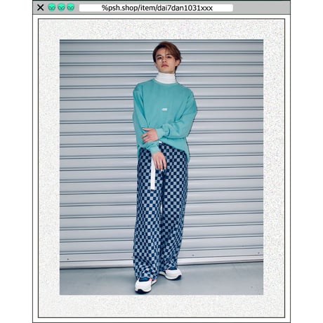 %psh crayon patch sweat　/　OPS-WA003 WHITE