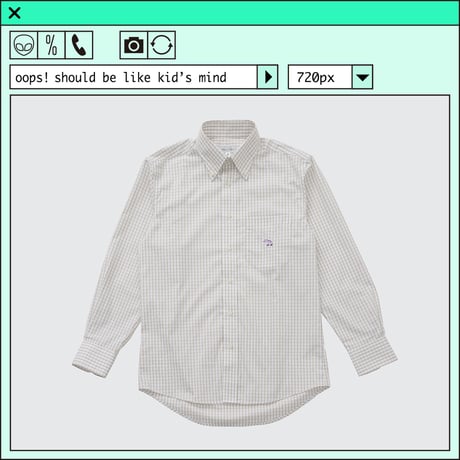 %psh Hyena long sleeve shirt　/　OPS-2401 BEIGE