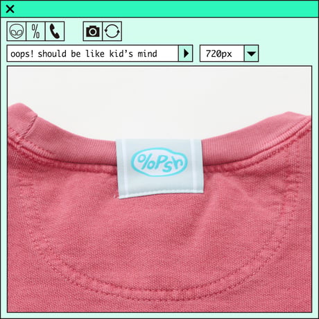 ％psh SPAM® Brand sweat　/　SPA-OPS2401 CRIMSON