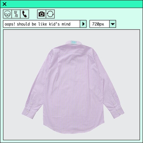 %psh Hyena long sleeve shirt　/　OPS-2401 PURPLE