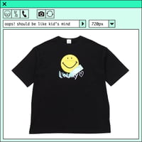 %psh smiley lucky tee　/　SF-OPS2201 BLACK
