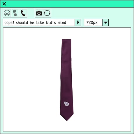 %psh Hyena tie　/　OPS-2404 PURPLE