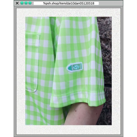 %psh retro flower polo shirt　/　OPS-2302 LAVENDER