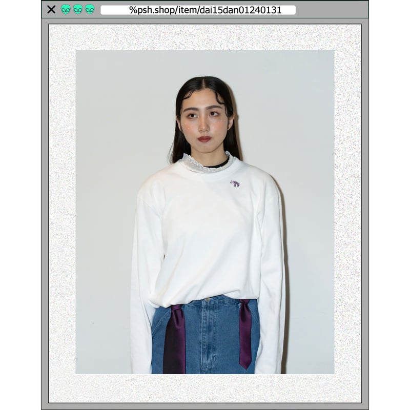 psh Hyena long sleeve tee / OPS-2402 BURGUNDY