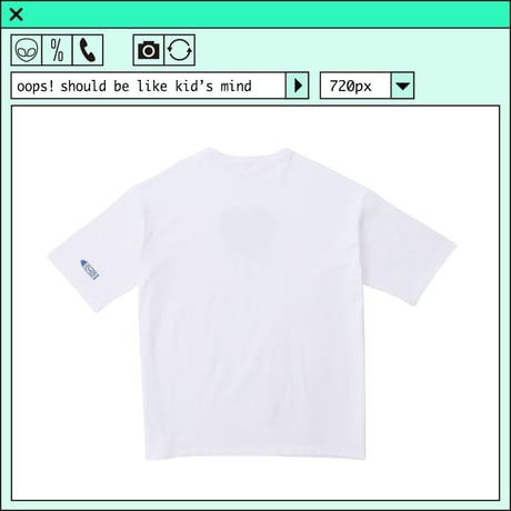 %psh retro crayon art Tee　/　OPS-2206 NAVY
