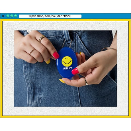 %psh smiley coin case　/　SF-OPS2206 BLUE