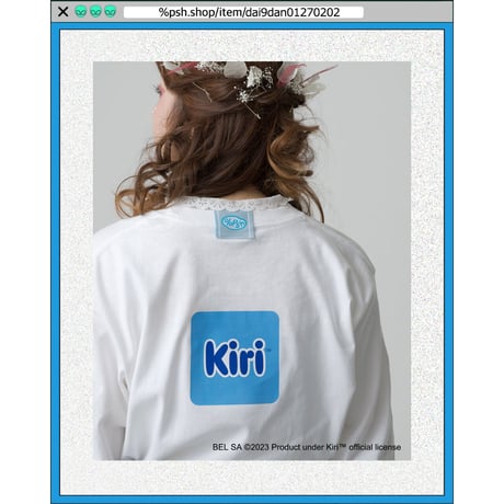 %psh Kiri™ long sleeve tee　/　KIR-OPS2301 BLACK