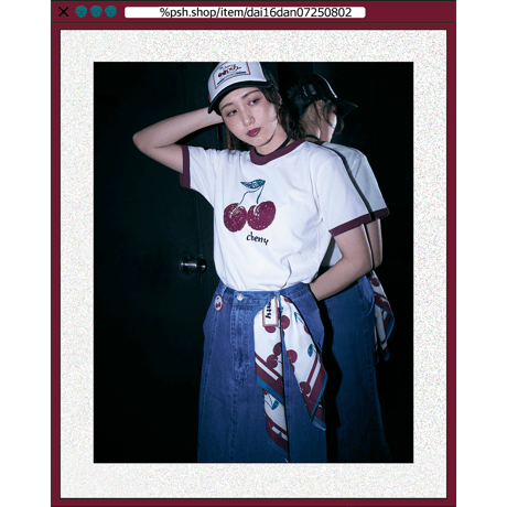 %psh cherry bandana　/　OPS-2504 BURGUNDY