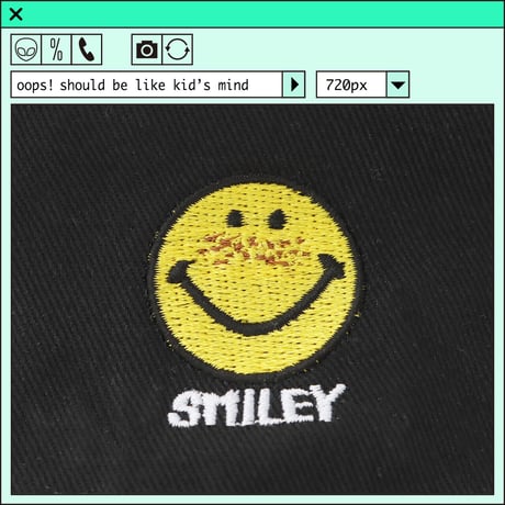 %psh smiley hat　/　SF-OPS2204 BLACK