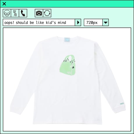%psh HeM long sleeve tee　/　HM-OPS2201 WHITE