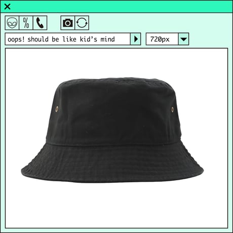 %psh smiley hat　/　SF-OPS2204 BLACK