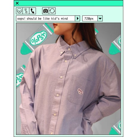 %psh Hyena Long Sleeve Shirt　/　OPS-2201 GRAY