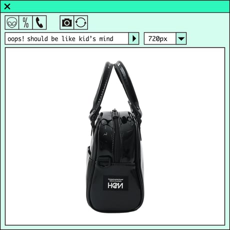 %psh HeM collaboration bag　/　HM-OPS2203 BLACK